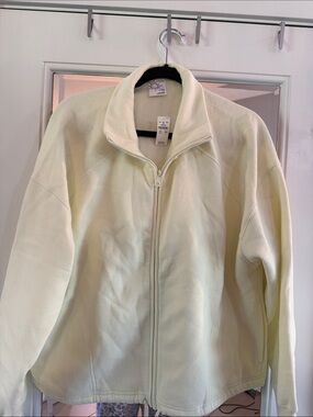 aerie Offline Butter Yellow Full-Zip Fleece Jacket